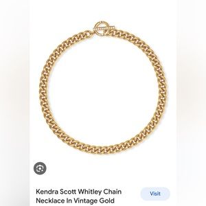Kendra Scott Whitley gold chain necklace